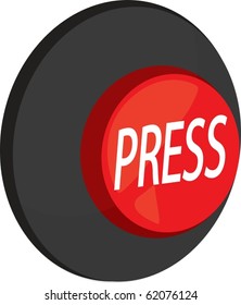 illustration of press switch on a white background