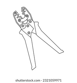 It is an illustration of the pressed pliers.