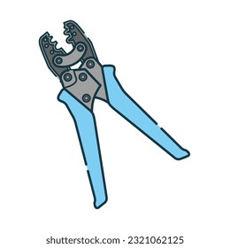 It is an illustration of the pressed pliers.