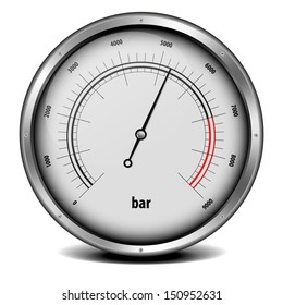 illustration of a pressure meter gauge svg