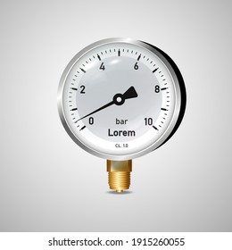 illustration of a pressure meter gauge