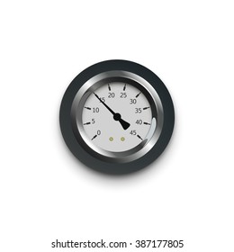 illustration of a pressure meter gauge Vector