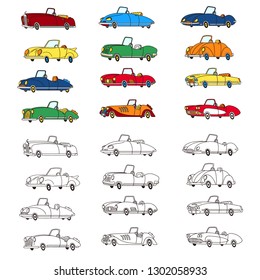 Illustration of a pretty car,