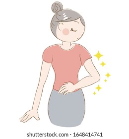 Illustration of a pretty woman shining beautifully