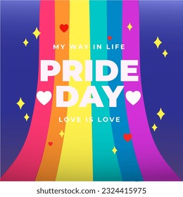 Illustration from Pride day is flag to celebrate the festival