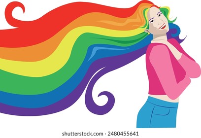 illustration for pride month celebration