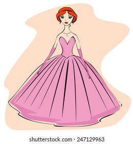 Illustration of princess