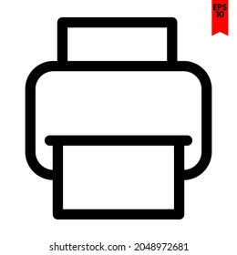 ilustración del icono de diseño de impresión