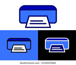 Illustration of Print printer technology for convert digital to image, usualy available on school, workplace, and home