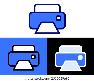 Illustration of Print printer technology for convert digital to image, usualy available on school, workplace, and home