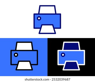 Illustration of Print printer technology for convert digital to image, usualy available on school, workplace, and home