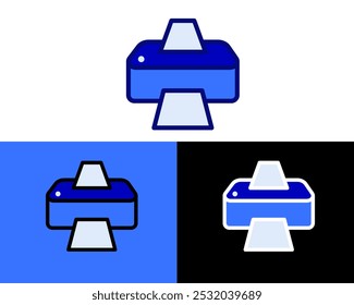 Illustration of Print printer technology for convert digital to image, usualy available on school, workplace, and home