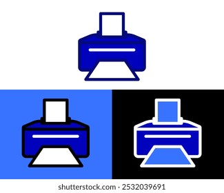 Illustration of Print printer technology for convert digital to image, usualy available on school, workplace, and home