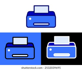 Illustration of Print printer technology for convert digital to image, usualy available on school, workplace, and home