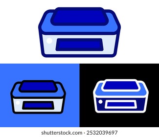 Illustration of Print printer technology for convert digital to image, usualy available on school, workplace, and home