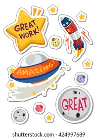 Illustration of Printable Achievement Stickers