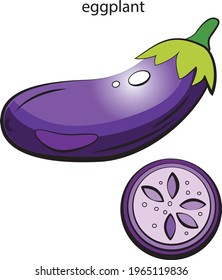 Illustration of a printed English alphabet card with the names of colored vegetables