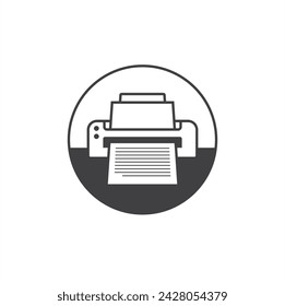 ilustración de impresora, electrónica, arte vectorial.