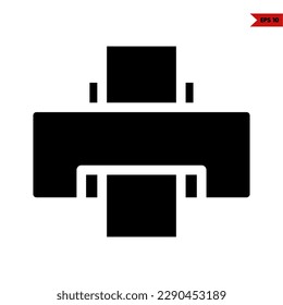 illustration of printer glyph icon