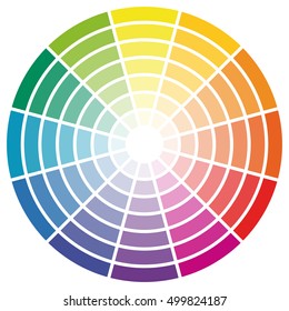 Monochromatic Color Wheel Vector Illustration Stock Vector (Royalty ...