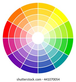 12 Colour Wheel Chart