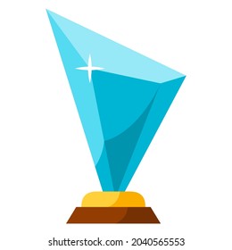 Illustration of prize. Award for sports or corporate competitions.