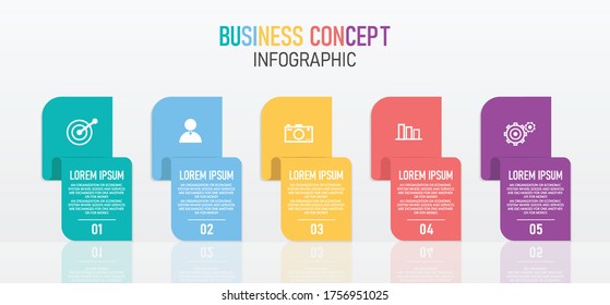 An illustration for process, presentations, layout, banner,info graph with 6 steps or layers. 