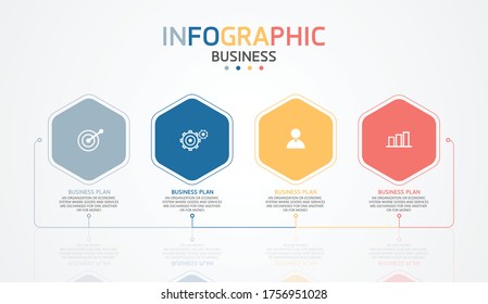 Illustration Process Presentations Layout Bannerinfo Graph Stock Vector ...