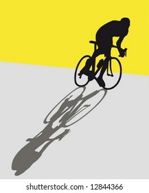 Illustration of a professional cyclist