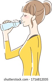 ペットボトル 飲む 人 のイラスト素材 画像 ベクター画像 Shutterstock