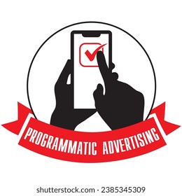 Illustration der programmatischen Werbung im Zusammenhang mit der Platzierung algorithmischer Werbung