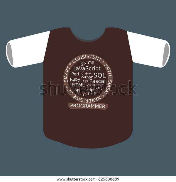 Illustration Programmers Tshirt Design Stock Vector Royalty Free