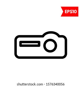 illustration of projector flat icon