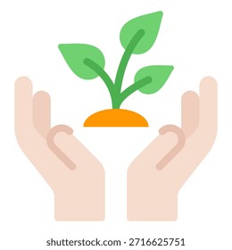 Una ilustración que promueve la plantación de árboles para la sostenibilidad ambiental.