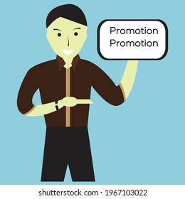 illustration promotion sales business man