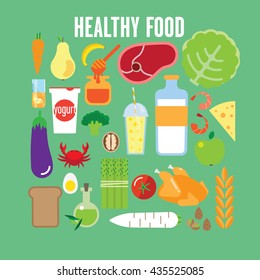 Illustration Proper Nutrition Stock Vector (royalty Free) 435525085 