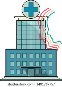 Illustration Of A Psychiatric Hospital