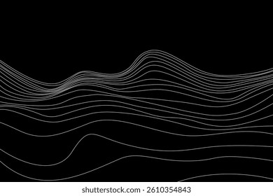 illustration of psychic waves, spiral pattern, zebra lines, illusion art background