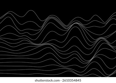 illustration of psychic waves, spiral pattern, zebra lines, illusion art background