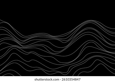 illustration of psychic waves, spiral pattern, zebra lines, illusion art background