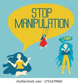 
Illustration of psychological manipulations and ways to deal with it