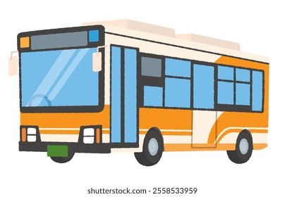 Illustration of public route bus