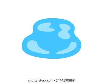 Illustration of a puddle icon after the rain