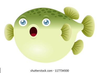 Illustration of a puffer fish