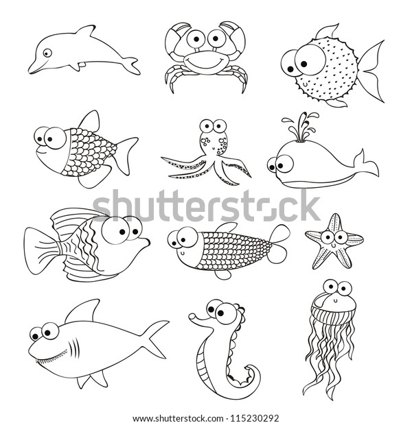 Image Vectorielle De Stock De Illustration Du Poisson Globe