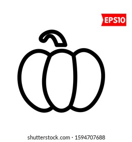 illustration of pumpkin flat icon