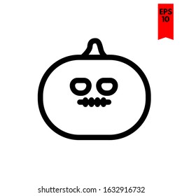 illustration of pumpkin flat icon