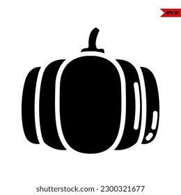 illustration of pumpkin glyph icon 