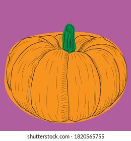 ilustración de una calabaza para halloween