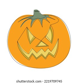 illustration of pumpkin hallowen day